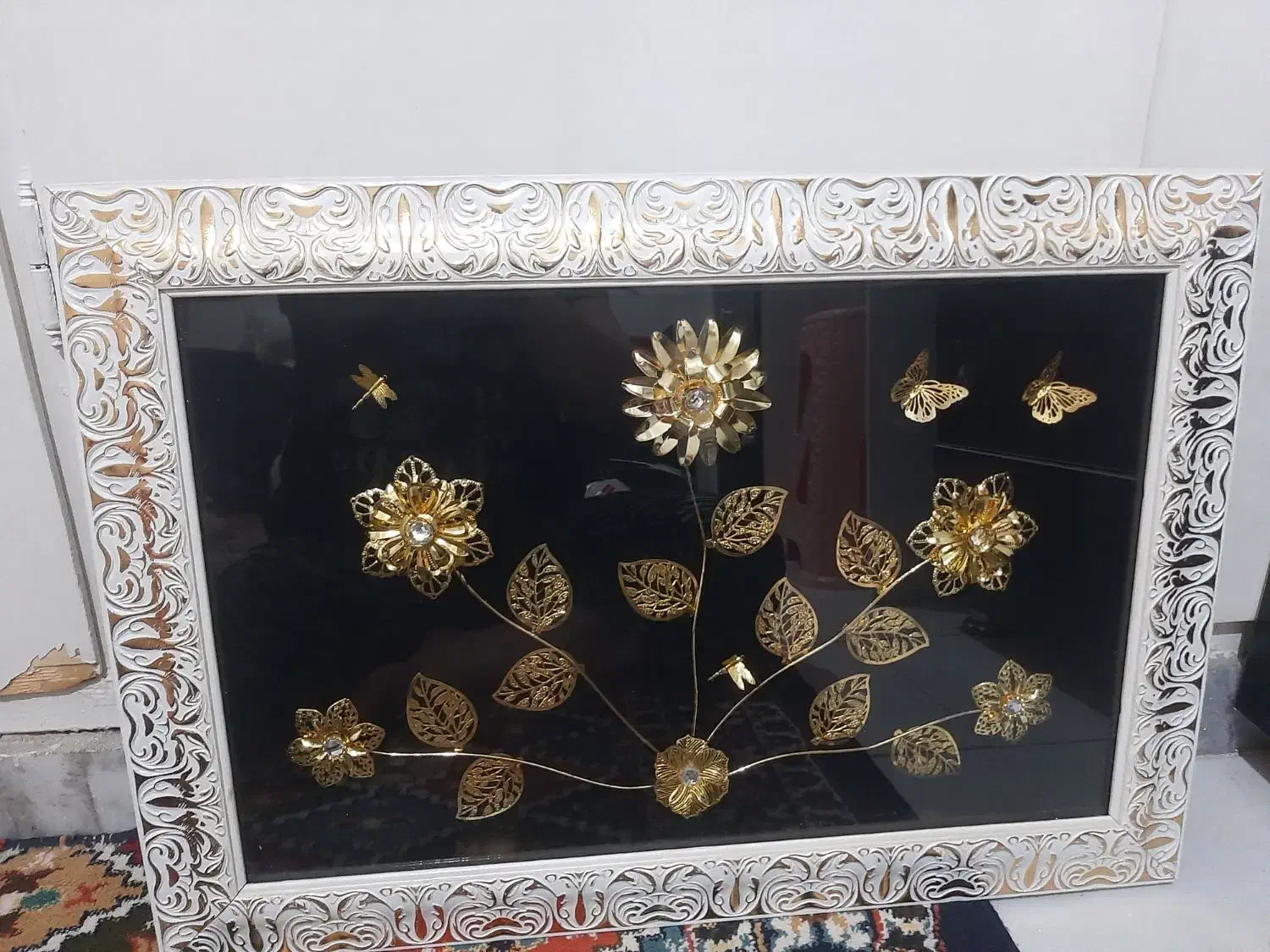 دوعددتابلو.یکی تابلوفرش ویکی تابلوطلاکوب|تابلو فرش|شهریار, شهرک شاهد|دیوار