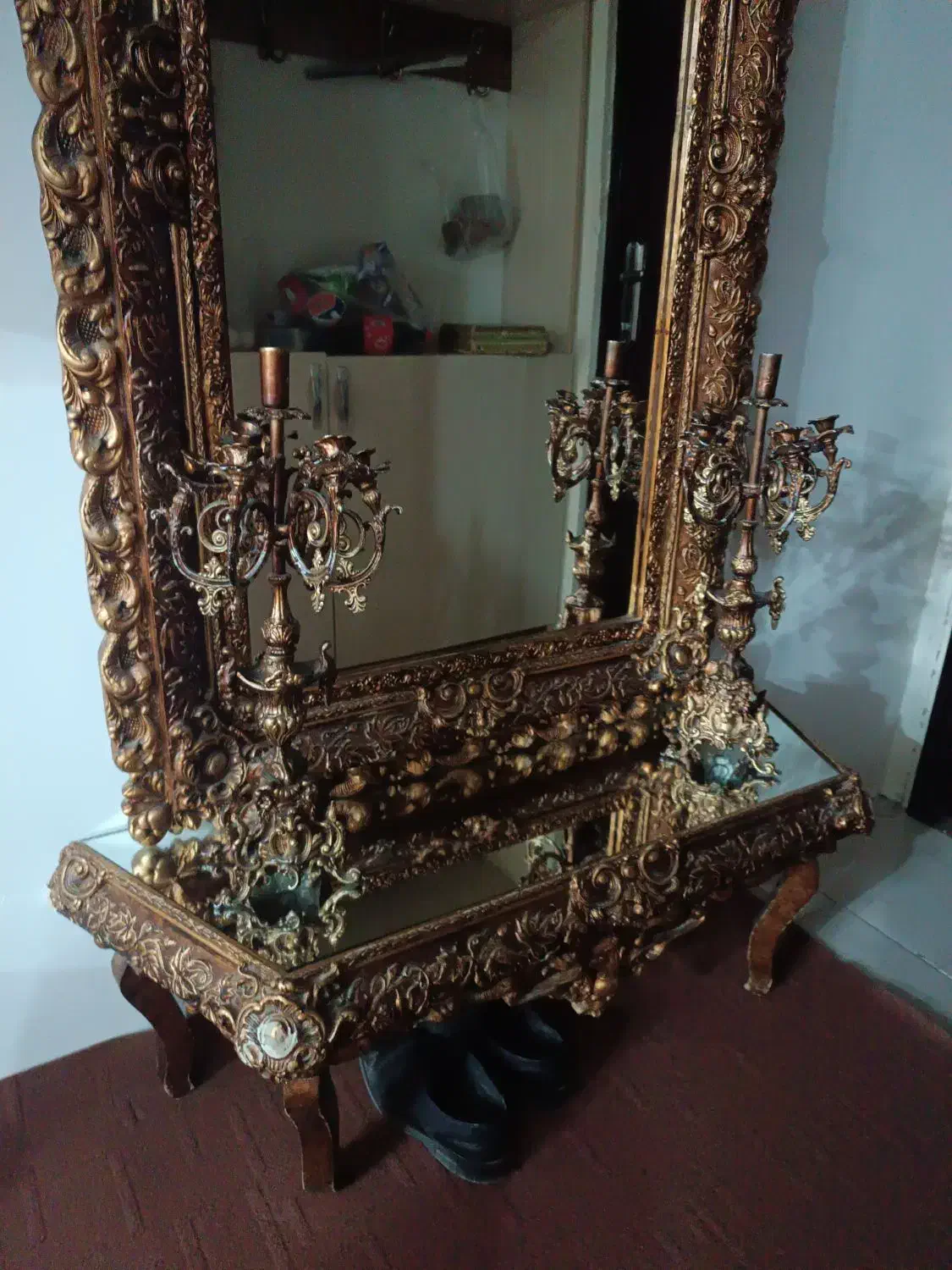 آینه شمعدان|صنایع دستی و سایر لوازم تزئینی|چناران, |دیوار