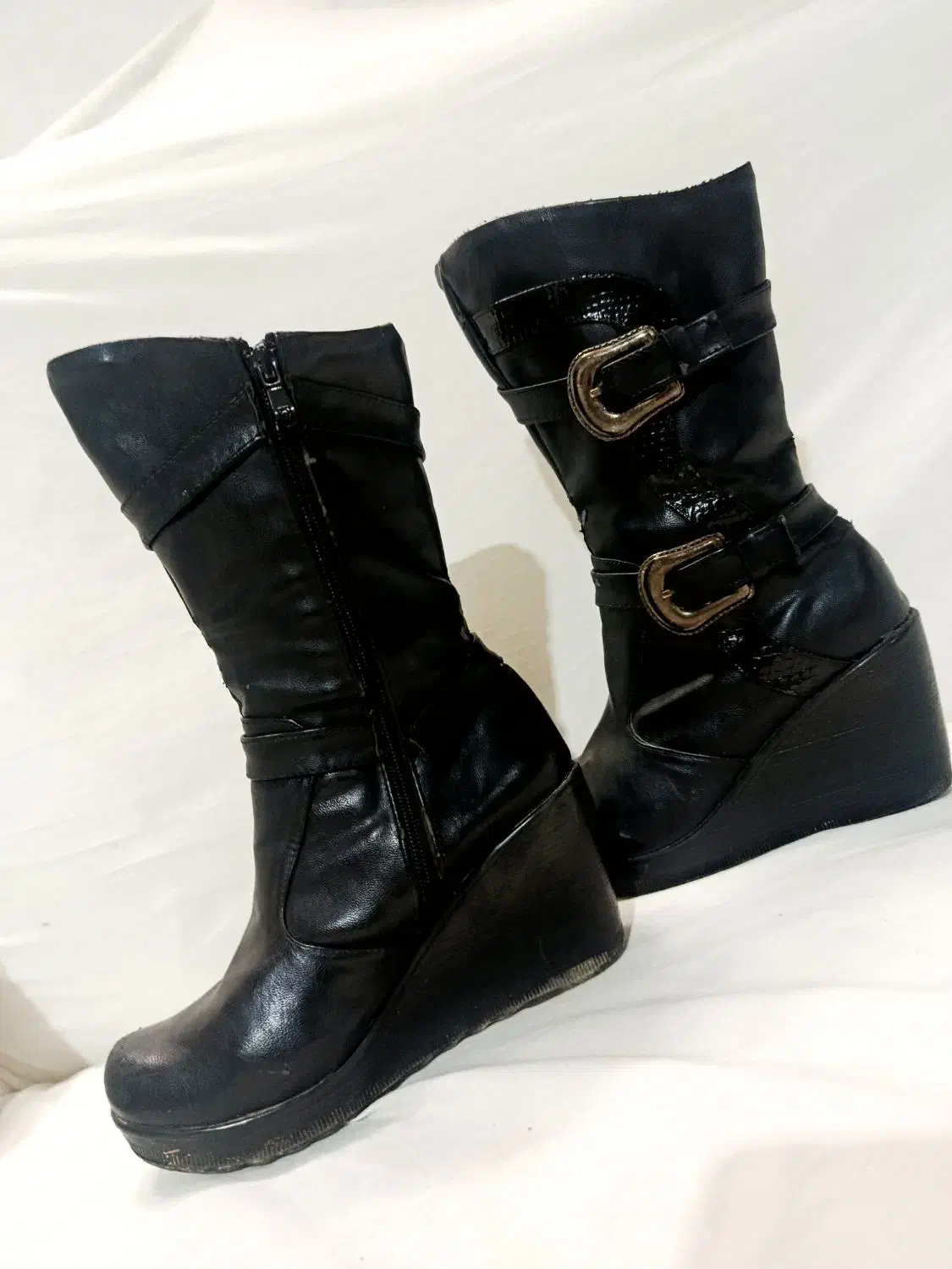 نیم بوت چرم اصل|کیف، کفش، کمربند|نیشابور, خط کاشمر|دیوار