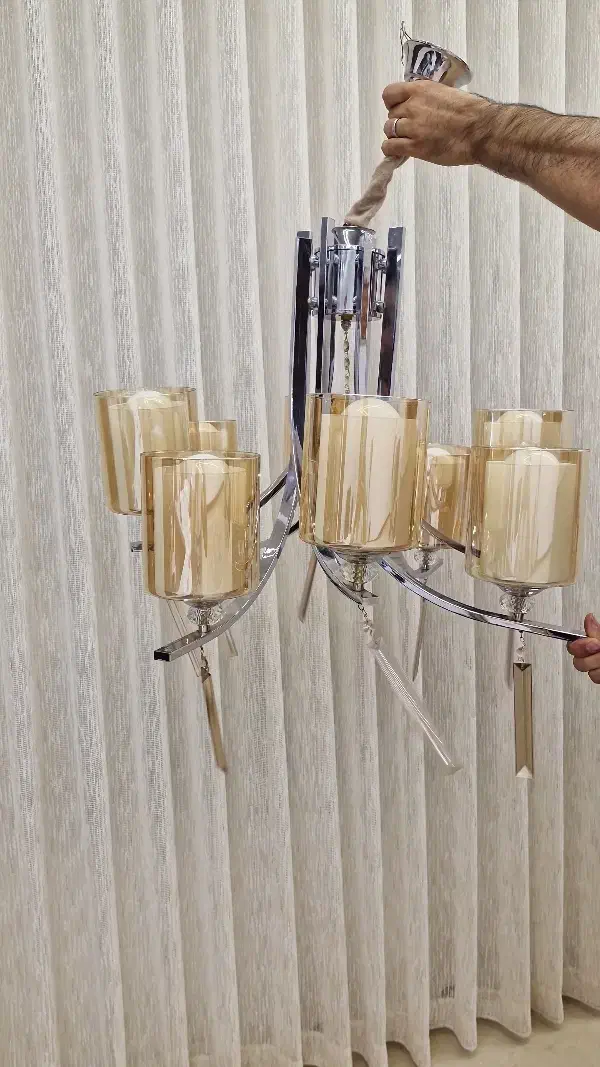 لوستر جفت ۸شاخه|لوستر و چراغ آویز|تهران, اختیاریه|دیوار