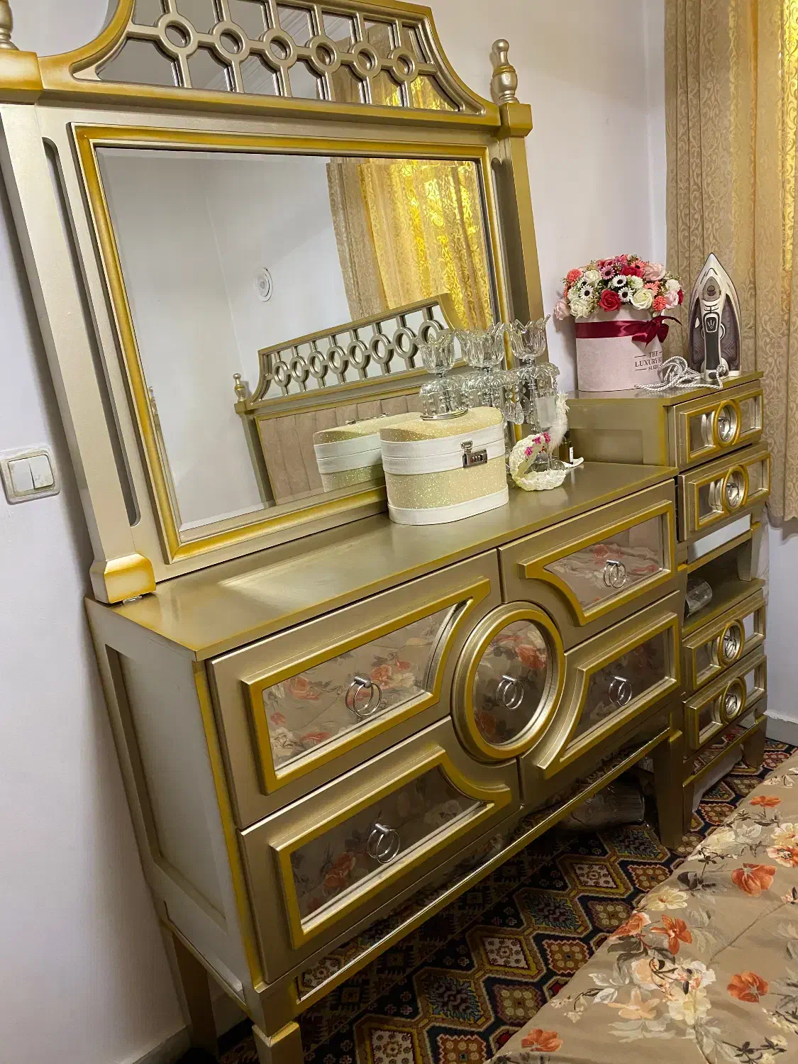 تخت دونفره|تخت و سرویس خواب|رشت, فرزانه|دیوار