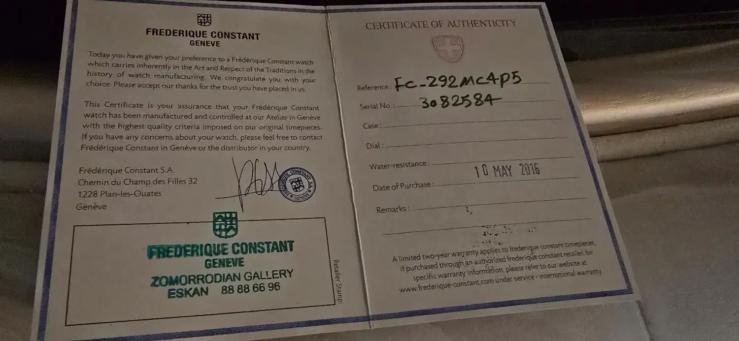 ساعت مچی مردانه فردریک کنستانت|ساعت|تهران, اختیاریه|دیوار