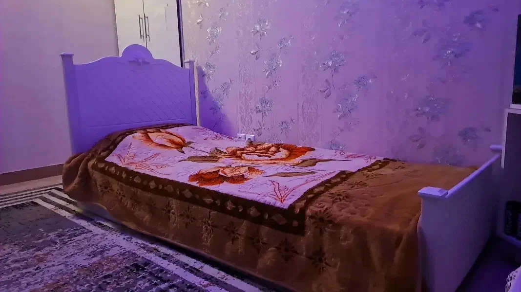*تخت تک نفره جوان طرح وکیوم *|تخت و سرویس خواب|همدان, |دیوار