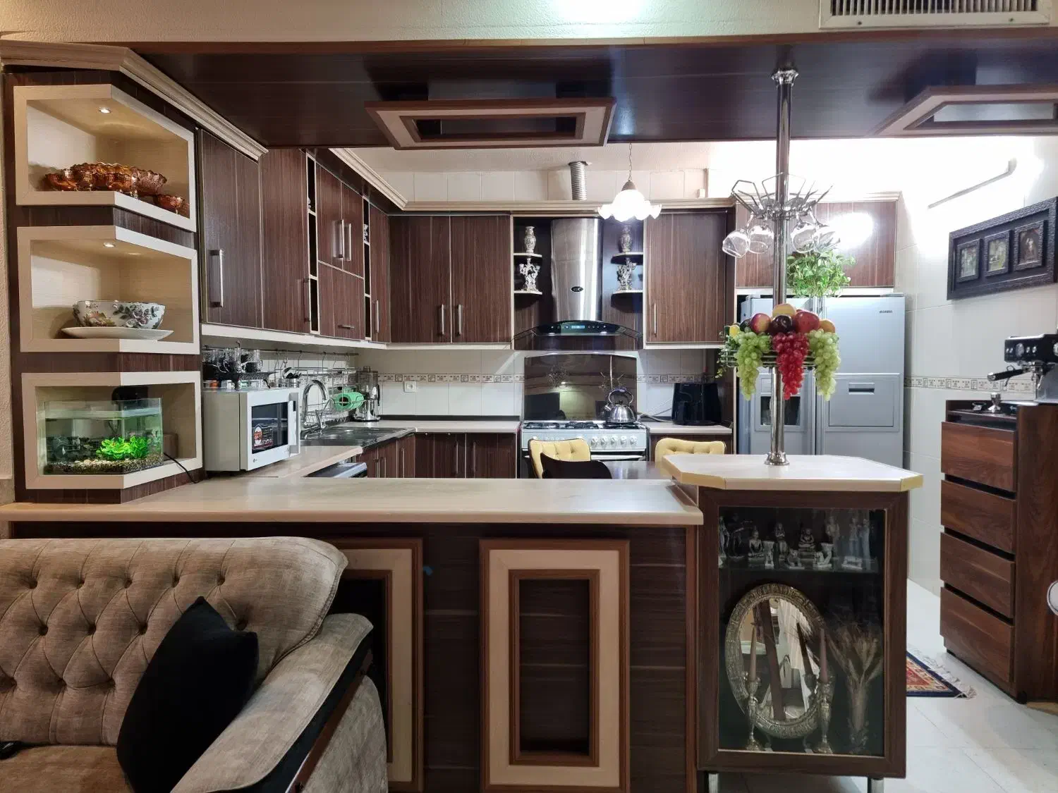 کابینت دسته دوم کاملا سالم با هود و سینک|مصالح و تجهیزات ساختمان|شاهین‌شهر, فردوسی|دیوار