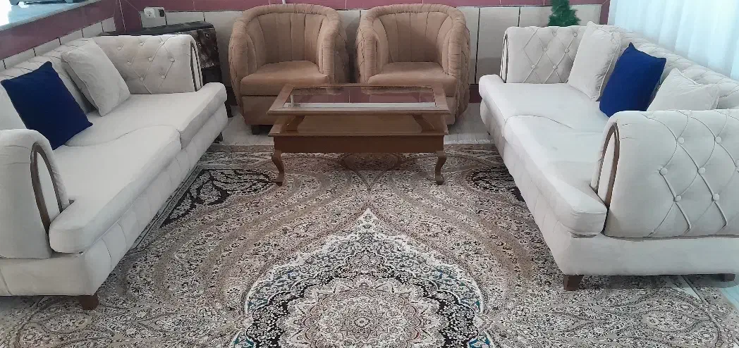 مبل هشت نفره چستر با میز|مبلمان خانگی و میز عسلی|گنبد کاووس, |دیوار