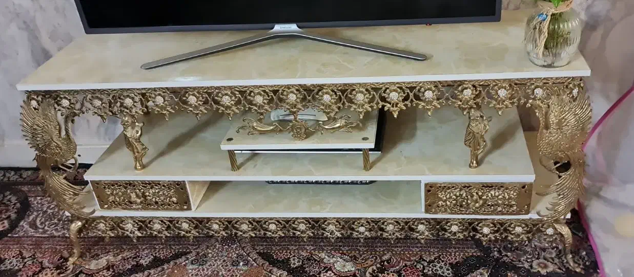 میر تلویزیون برنز کاملا تمیز  و سالم|میز تلویزیون|ری, هاشم‌آباد|دیوار