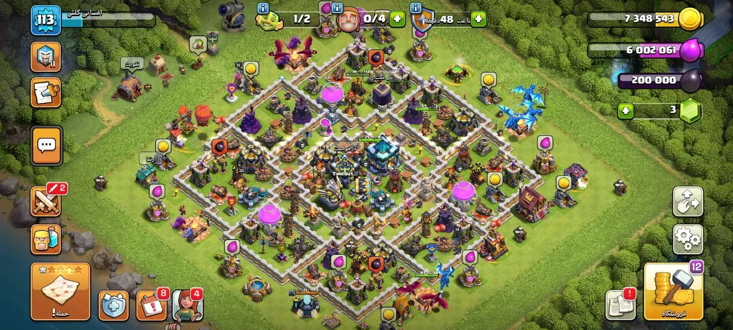 اکانت کلش فول فول قیمت مناسب|کنسول، بازی ویدئویی و آنلاین|امیدیه, |دیوار