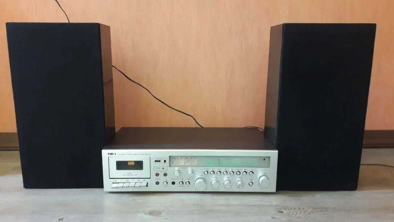 استریو  ضبط قدیمی چوبی|سیستم صوتی خانگی|اردکان, |دیوار