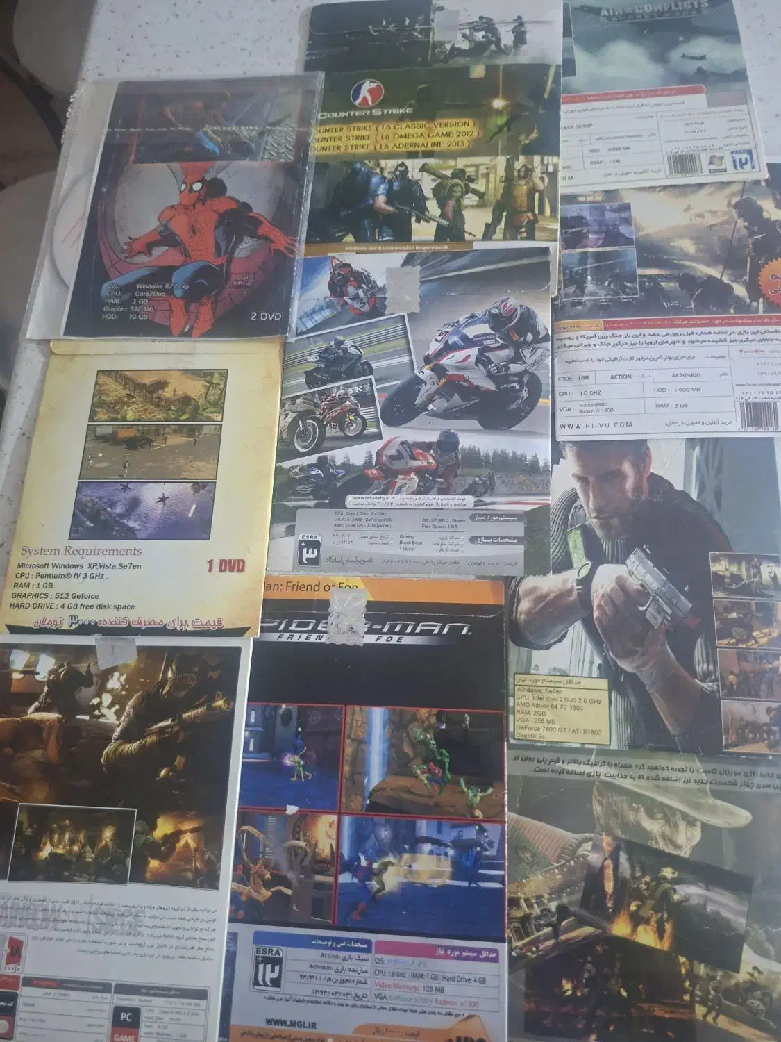 10 عدد سیدی بازی کامپیوتر سالم و نو|کنسول، بازی ویدئویی و آنلاین|نوشهر, |دیوار