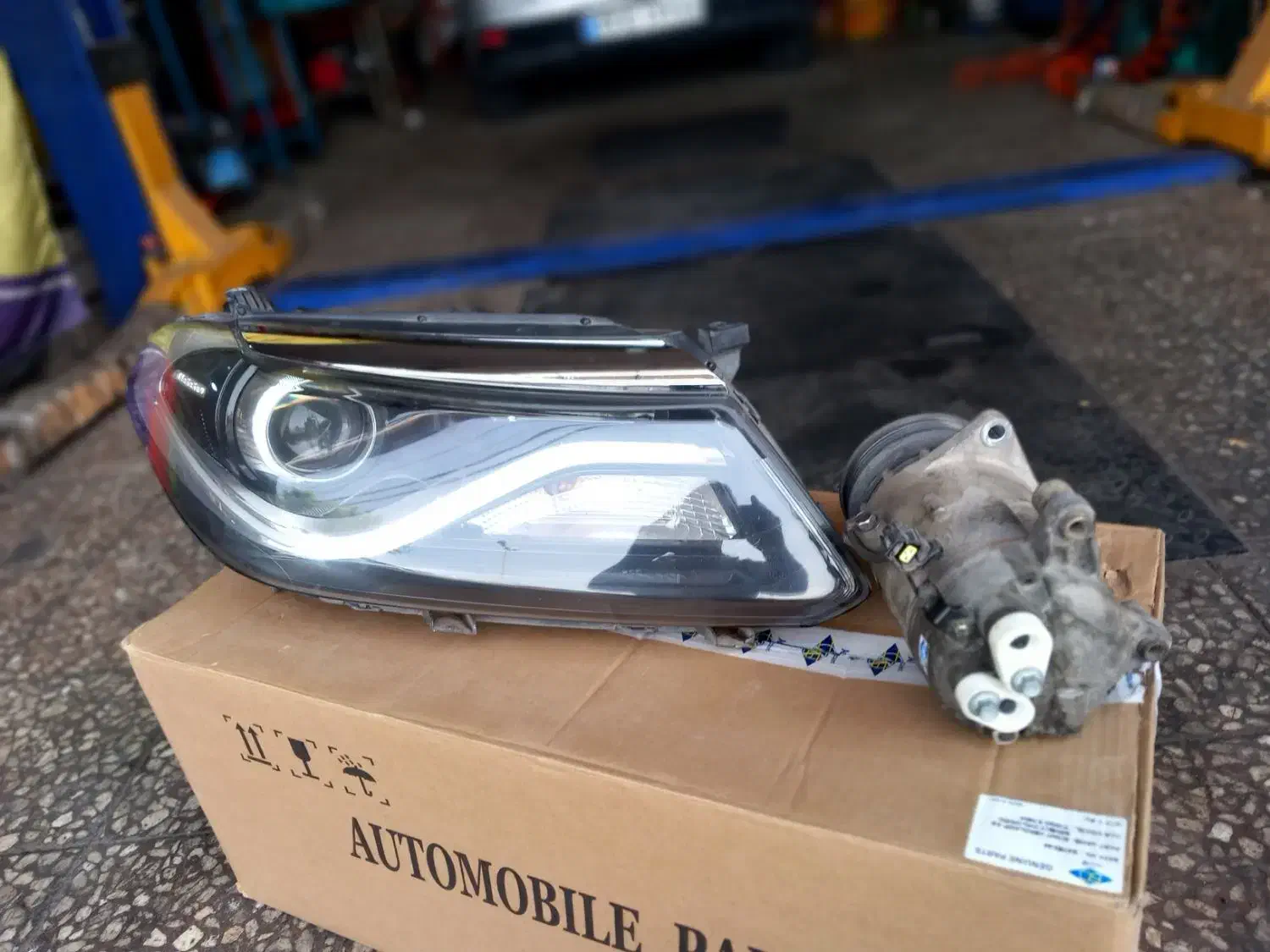 چراغ جلو راست تیگو ۵ نیو-کمپرسور کولر تیگو ۵|قطعات یدکی و لوازم جانبی|شهریار, شهریار|دیوار