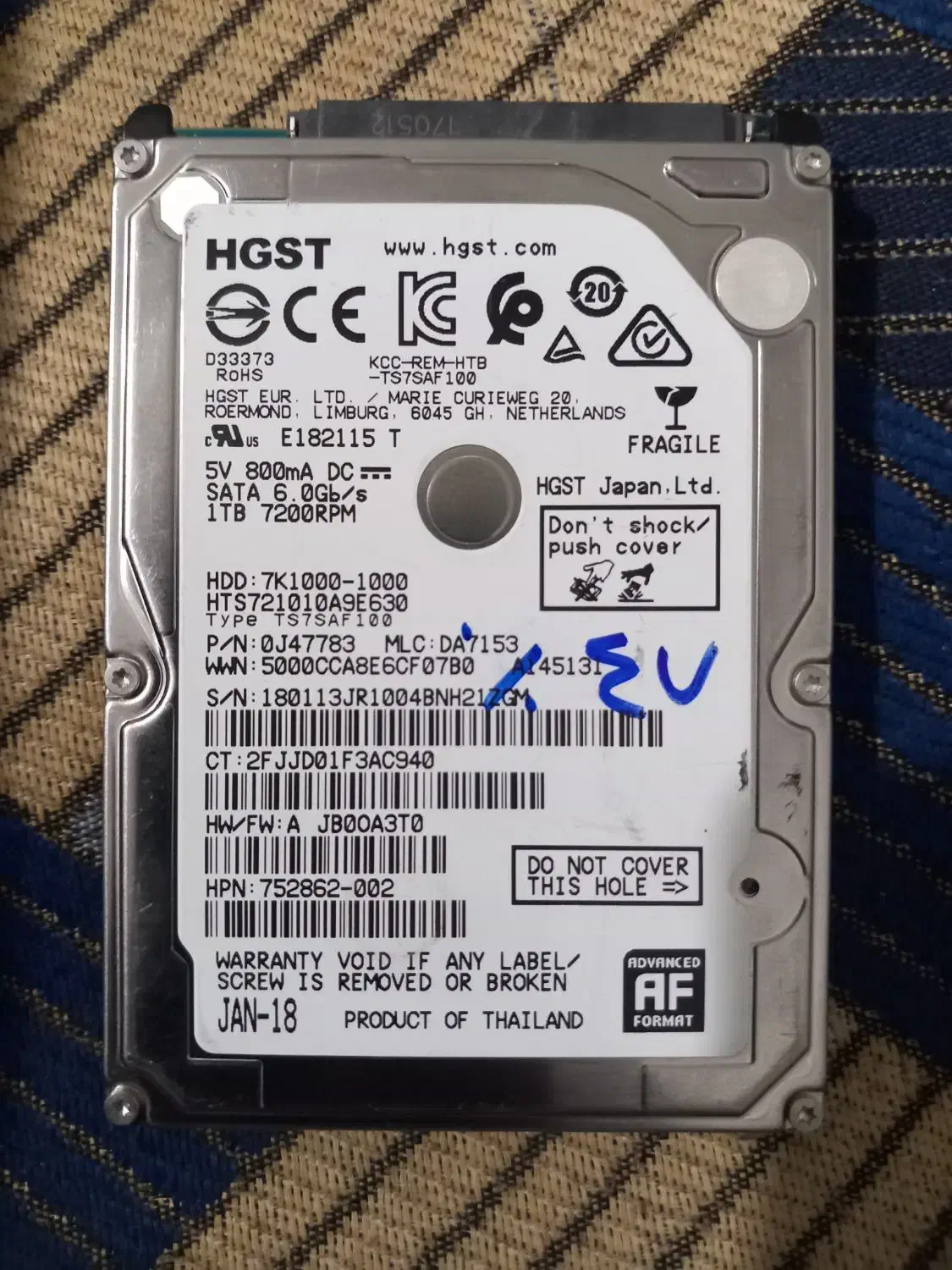 هارد یک ترا، سلامت ۴۷ درصد|قطعات و لوازم جانبی رایانه|آزادشهر, |دیوار