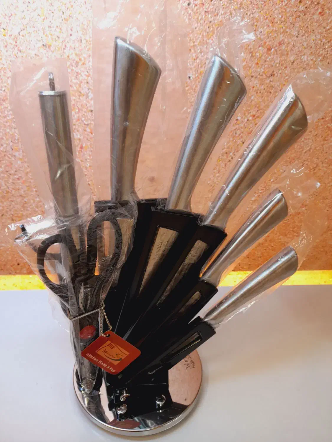 ست9پارچه کارد اشپزخانهواستند پایهباتخفیف10درصدی|ظروف سرو و پذیرایی|رباطکریم, رباطکریم|دیوار