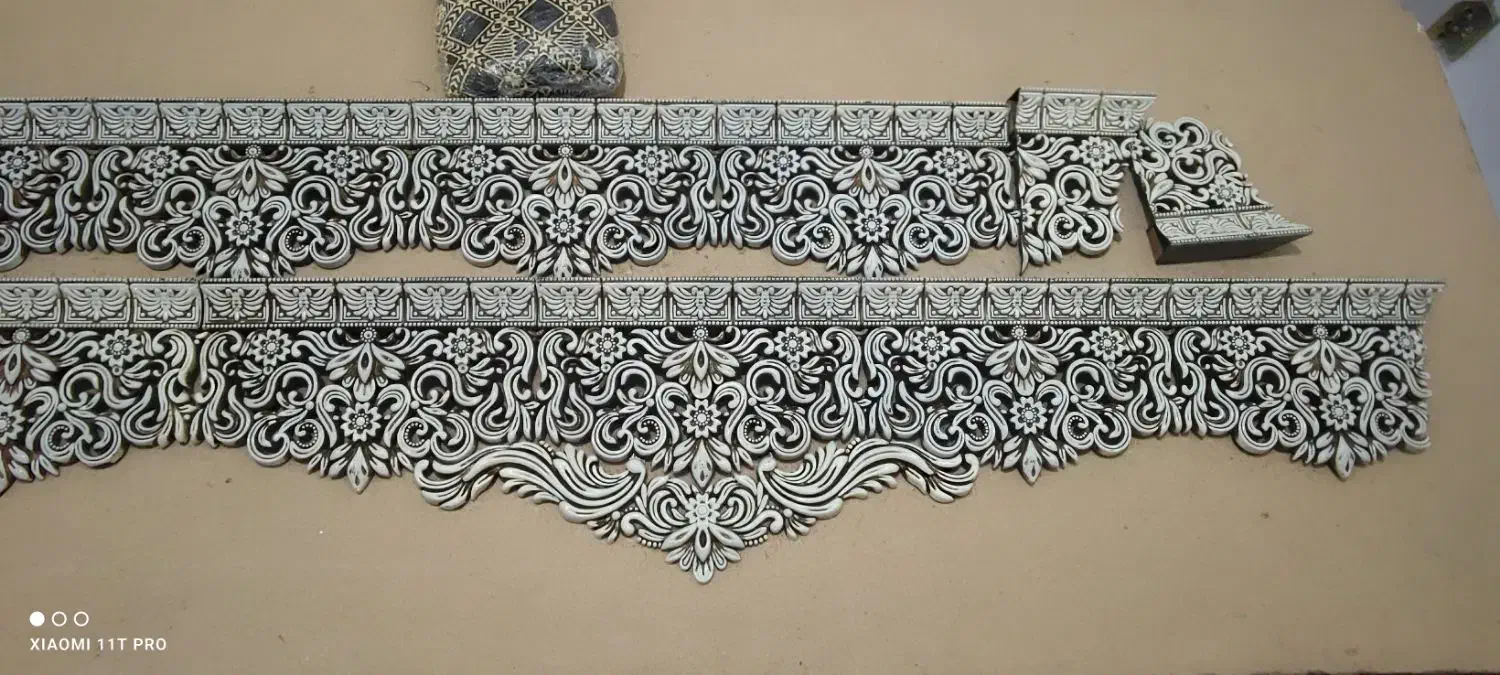 کتیبه پرده|پرده، رانر، رومیزی|پاکدشت, شهرک امام رضا|دیوار