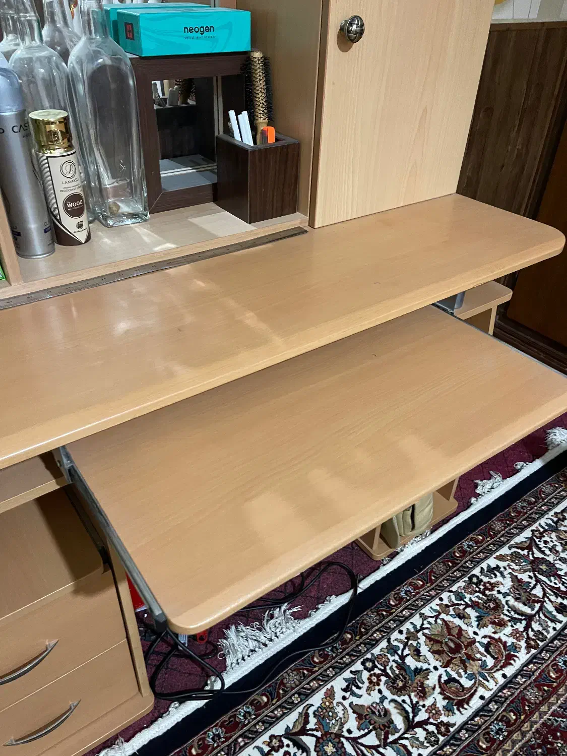 میز تحریر و کتابخانه MDF|میز تحریر و کامپیوتر|گرگان, |دیوار
