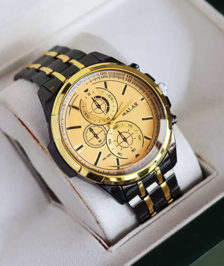 ساعت فلزی والار مشکی طلایی استیل|ساعت|اصفهان, قلعه طبره|دیوار