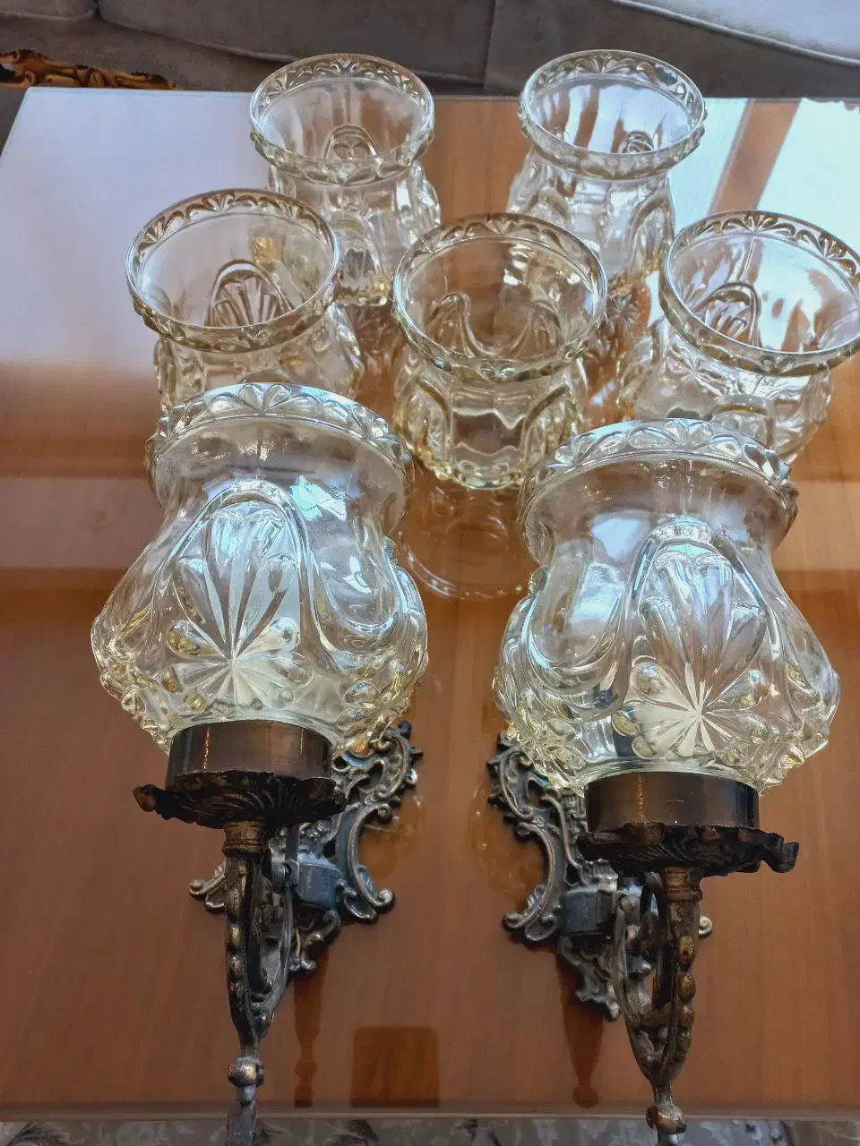 لوستر دیوارکوب آنتیک وقدیمی حباب لوستر چک|لوستر و چراغ آویز|تهران, امانیه|دیوار