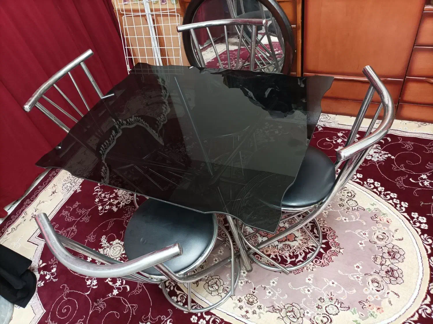 میز ناهار خوری 4نفره|میز و صندلی غذاخوری|رباطکریم, رباطکریم|دیوار