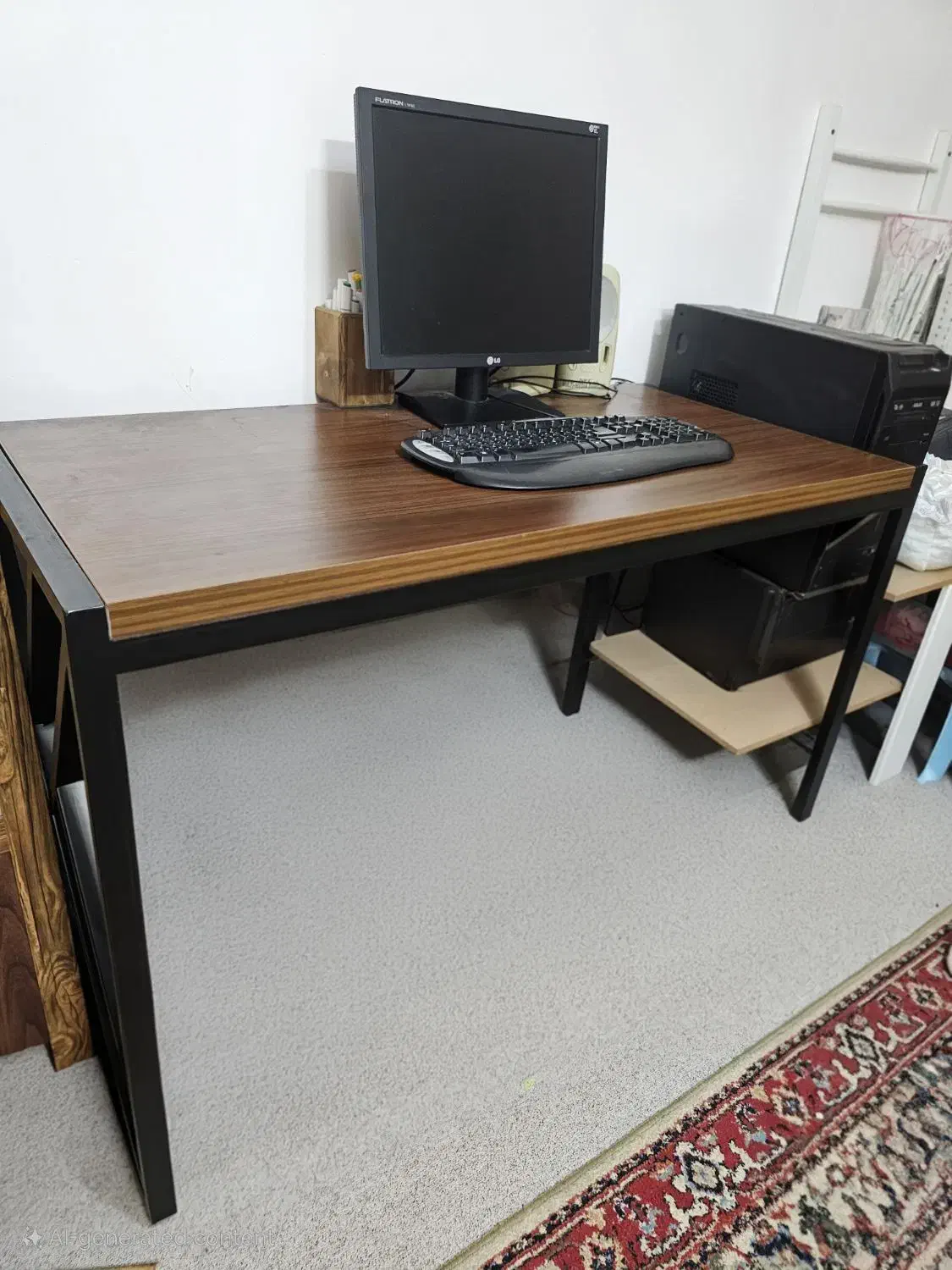 میز تحریر بزرگ به همراه صندلی چرخدار چرم|میز تحریر و کامپیوتر|قم, پردیسان|دیوار