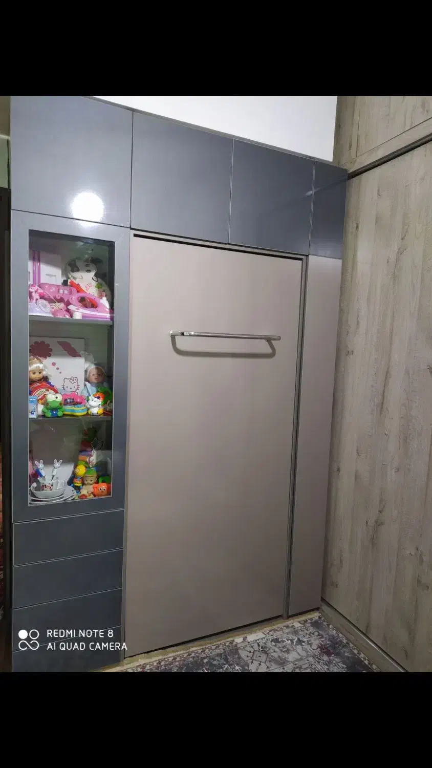 تخت تاشو وکمد بچه|تخت و سرویس خواب|قدس, شهرقدس|دیوار