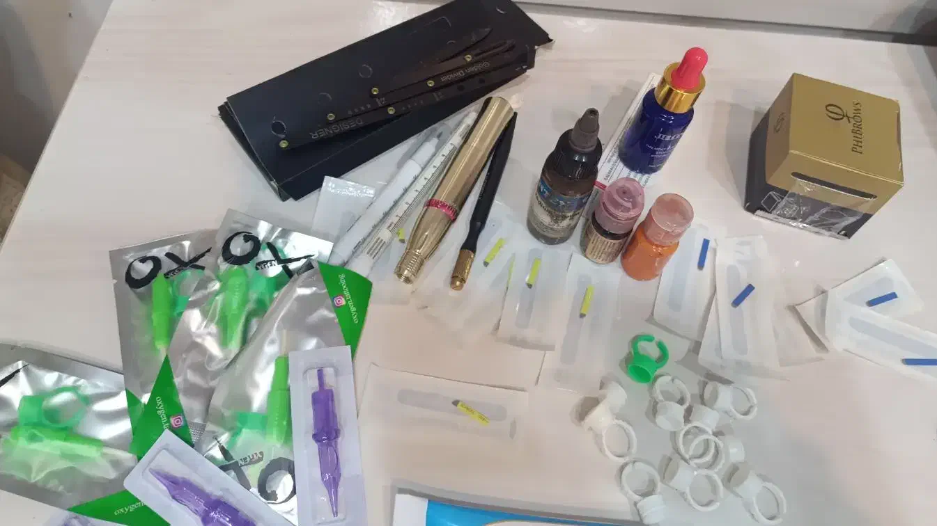 لوازم تاتو ابرو|آرایشی، بهداشتی، درمانی|رشت, گیل|دیوار