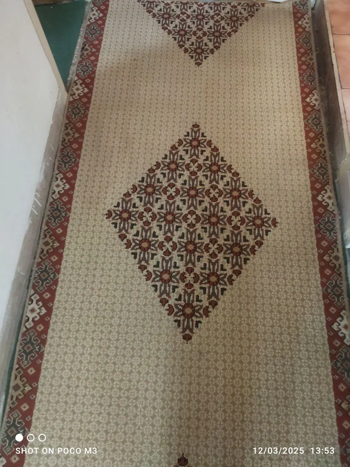 کناره فرش راهرویی|فرش|شیراز, پودنک|دیوار