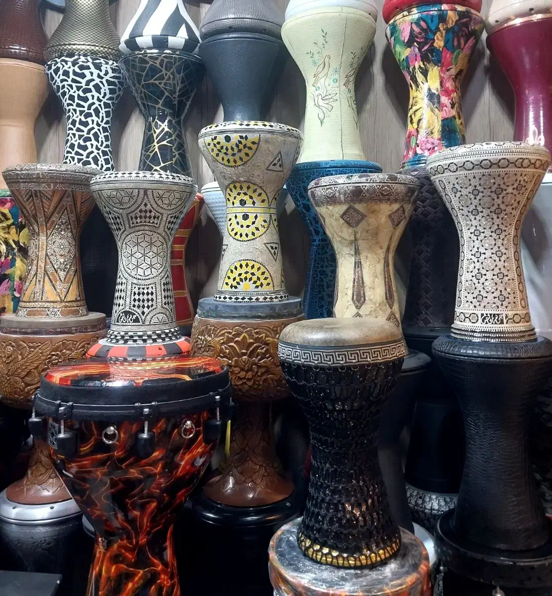 تمبک دف ضرب دایره تمپو داربوکا جیمبی هنگدرام آموزش|سازهای سنتی|مشهد, ایثار|دیوار