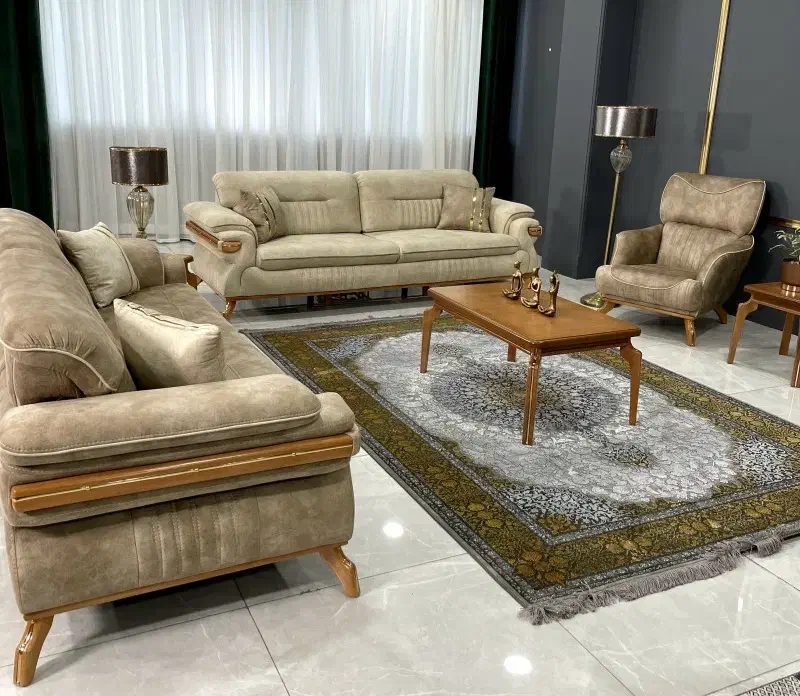 مبل ۸ نفره لورنت ۱۴۰۴ با ۵ سال ضمانت اقساط|مبلمان خانگی و میز عسلی|همدان, |دیوار