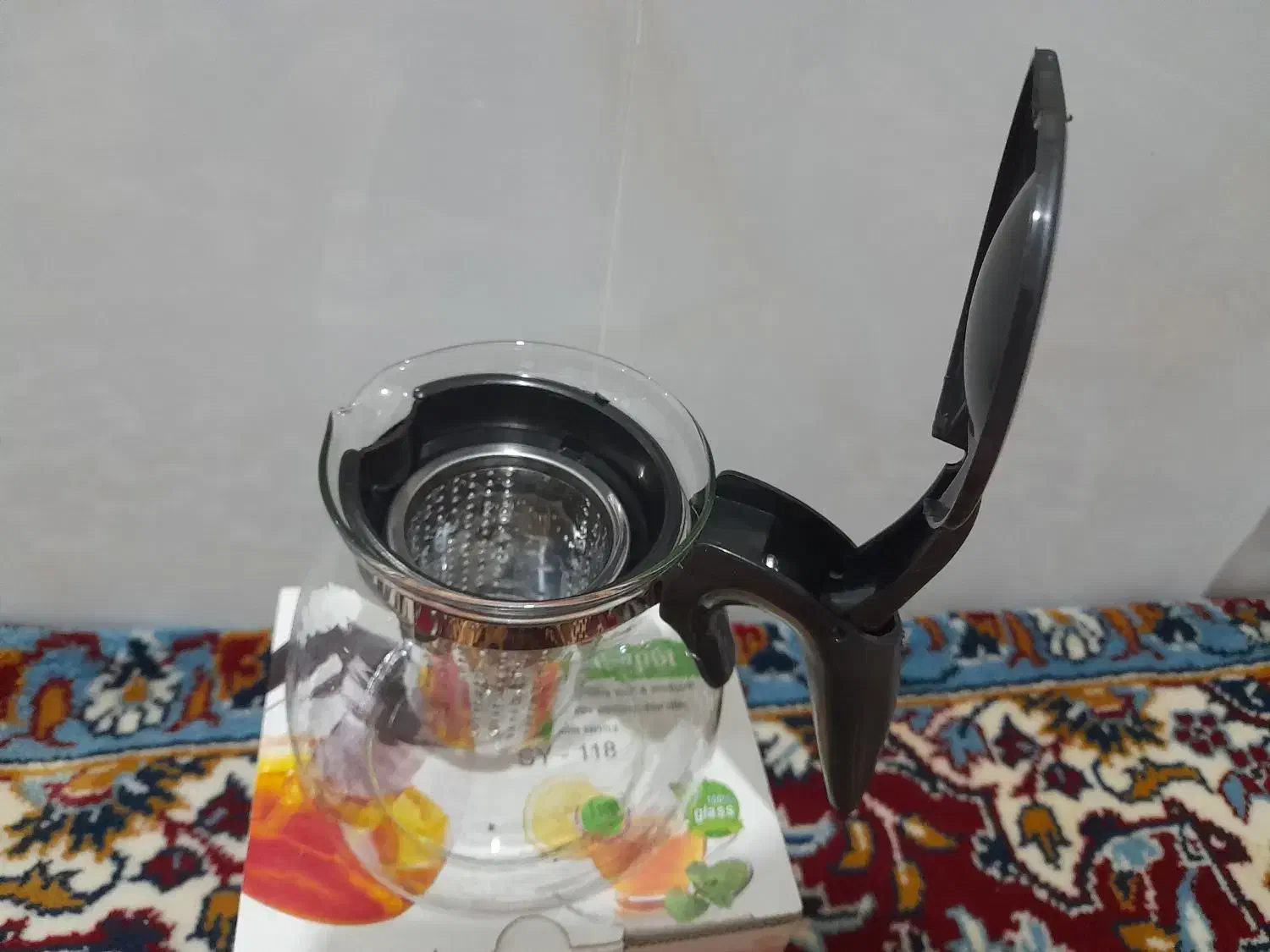 قوری شیشه نو|قوری، کتری، قهوه‌ساز دستی|سقز, |دیوار