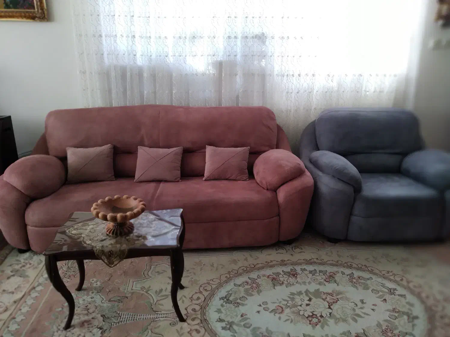 مبلمان ۷ نفره راحتی|مبلمان خانگی و میز عسلی|تربت‌حیدریه, شهرک ولیعصر|دیوار