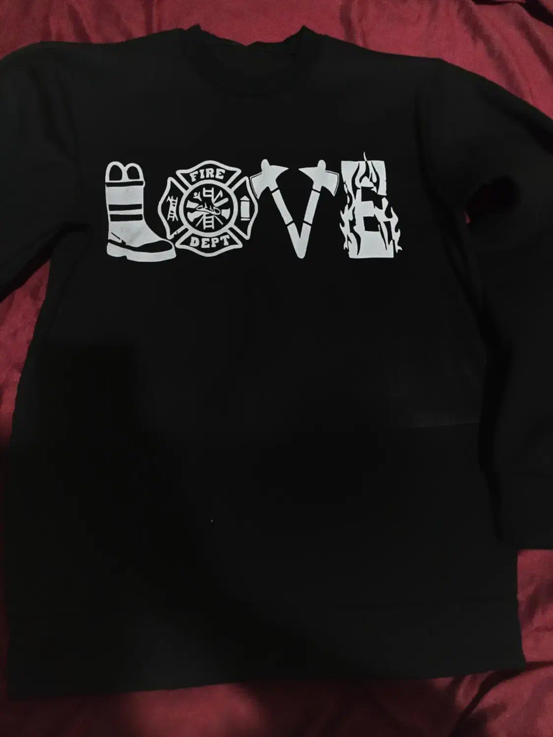 دورس زیبا با طرح لاو آتش نشانی چاپ dtf سابلیمیشن|لباس|اندیشه, اندیشه فاز ۱|دیوار