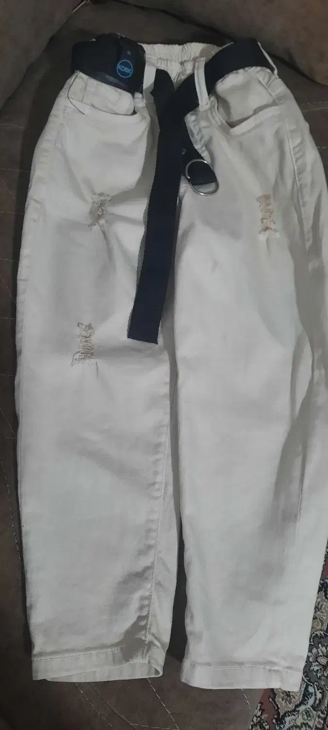 شلوار لی کرم|کفش و لباس بچه|الوند, |دیوار