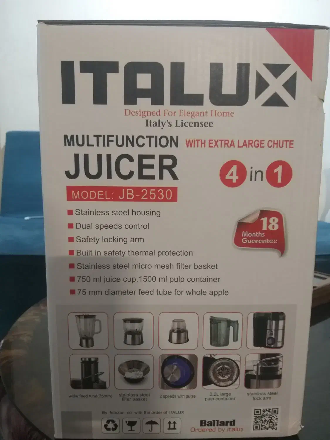 دستگاه آبمیوه گیری ۴کاره ایتالوکس|آبمیوهگیر و آبمرکباتگیر|کرج, فاز ۳ گوهردشت|دیوار