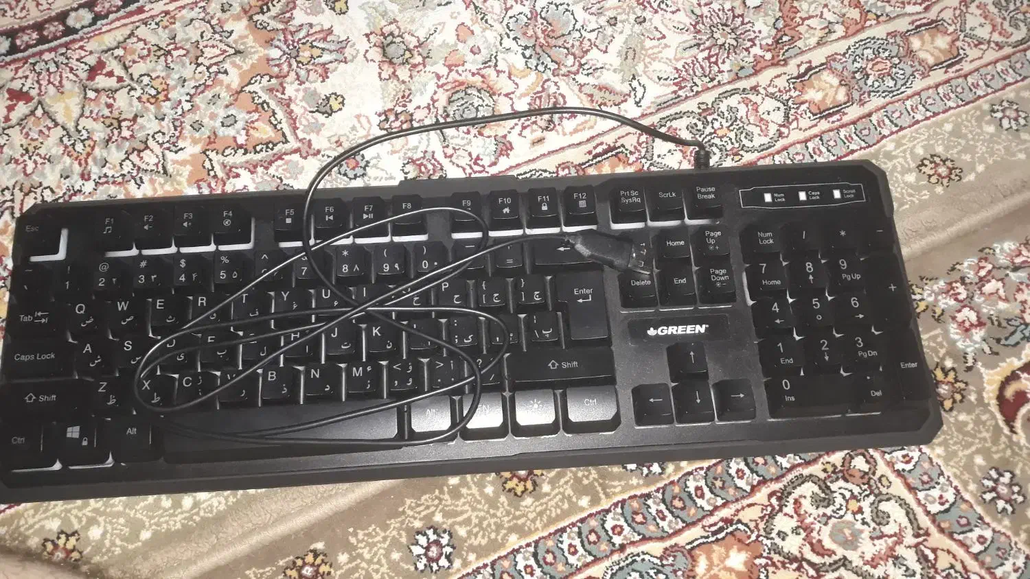 کیبورد گرین gk601-RGB|قطعات و لوازم جانبی رایانه|تهران, گلستان (شهرک راه آهن)|دیوار