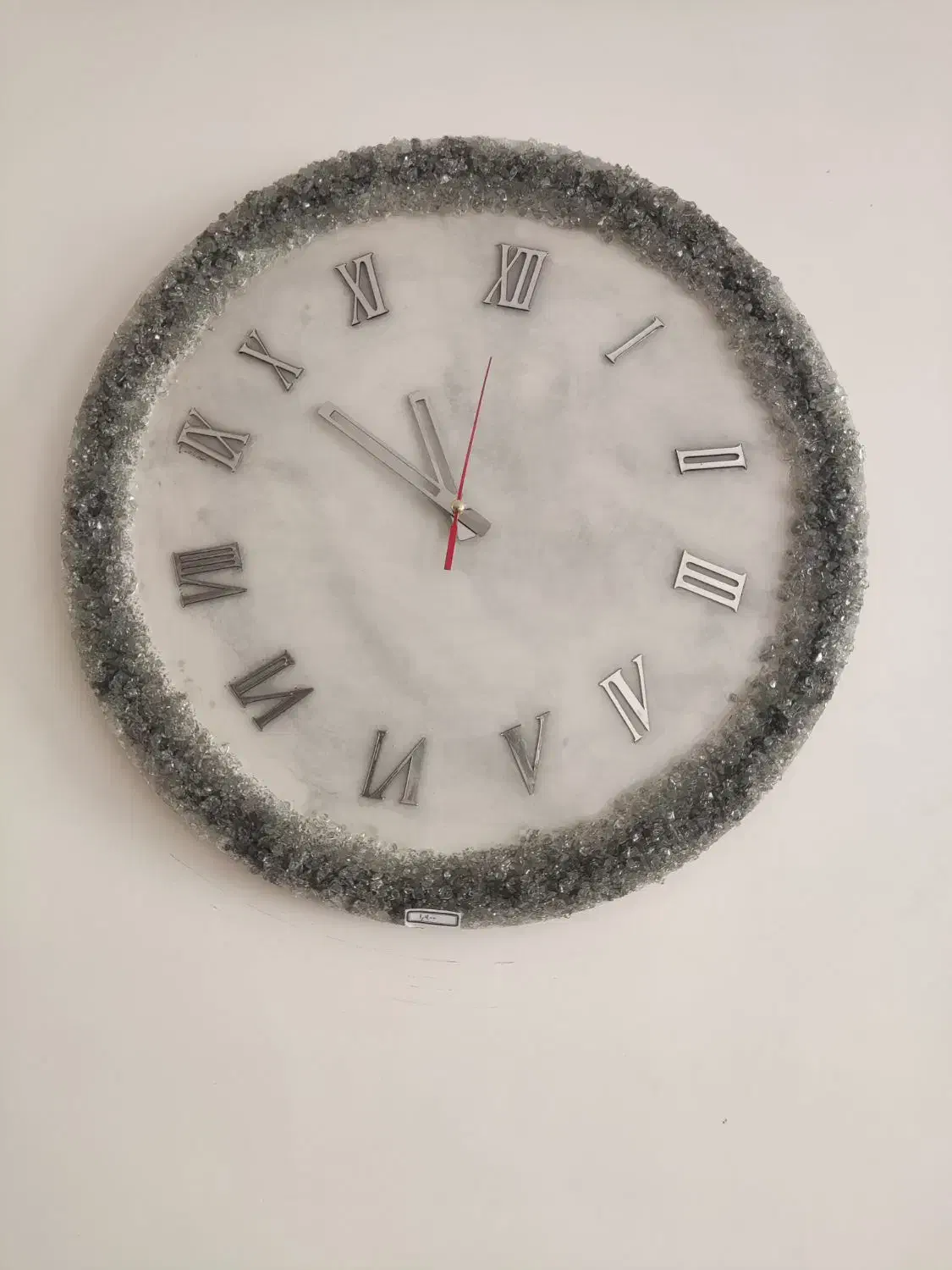 ساعت دیواری رزینی کریستالی|ساعت دیواری و تزئینی|کرمان, |دیوار