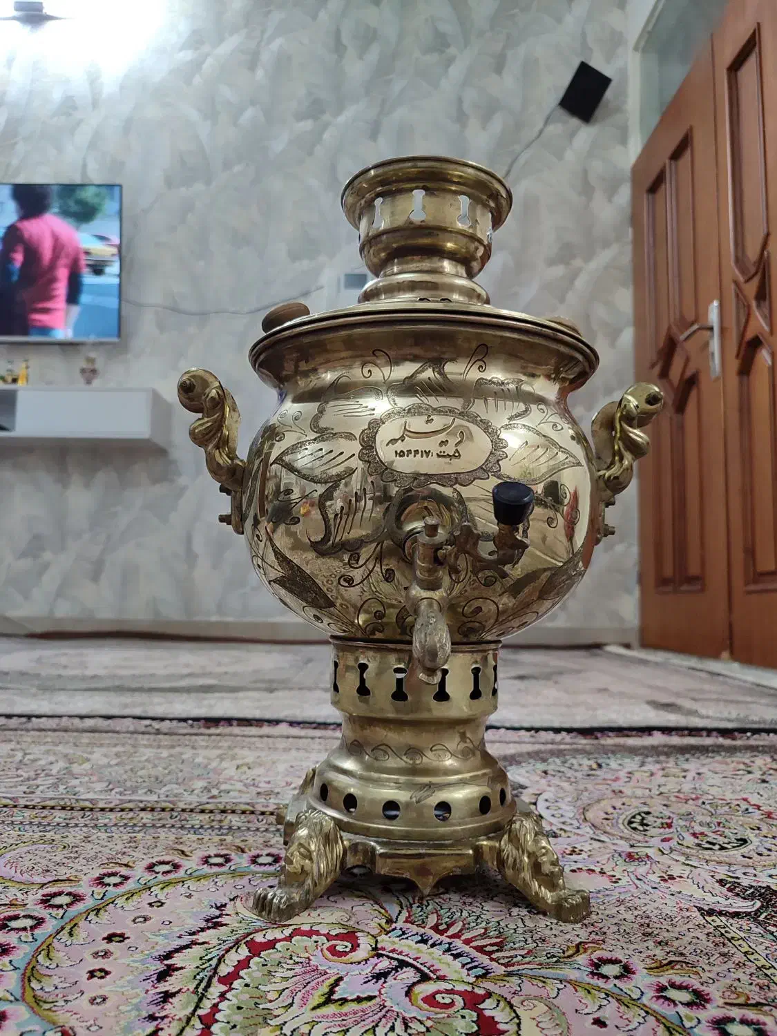 سماور زغالی|کلکسیون اشیاء عتیقه|اردبیل, |دیوار