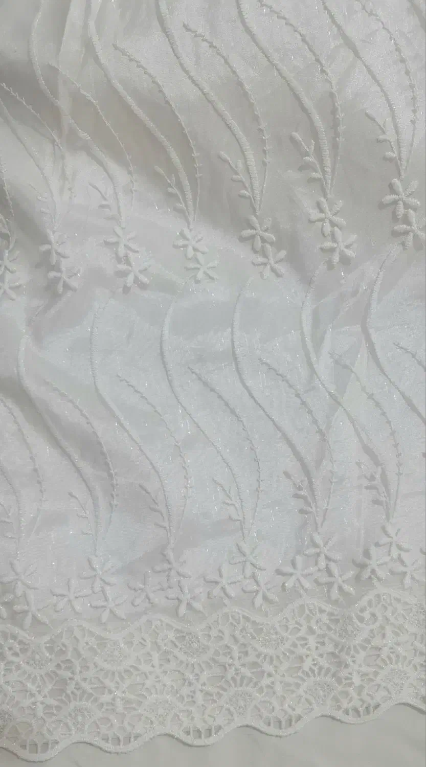 پرده حریر کریستالی گلدوزی شده|پرده، رانر، رومیزی|ری, ولی آباد|دیوار