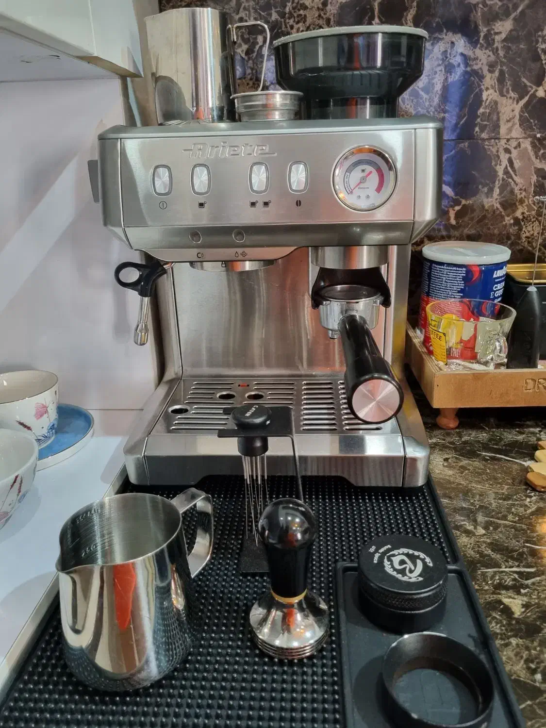 اسپرسوساز آسیاب دار  برند ایتالیایی آریته ۱۳۱۳|سماور، چای‌ساز، قهوه‌ساز|کیش, |دیوار