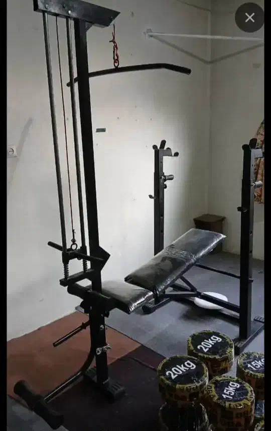 دستگاه 42 کاره خانگی همراه دمبل 10تا30|تجهیزات ورزشی|شهرکرد, |دیوار