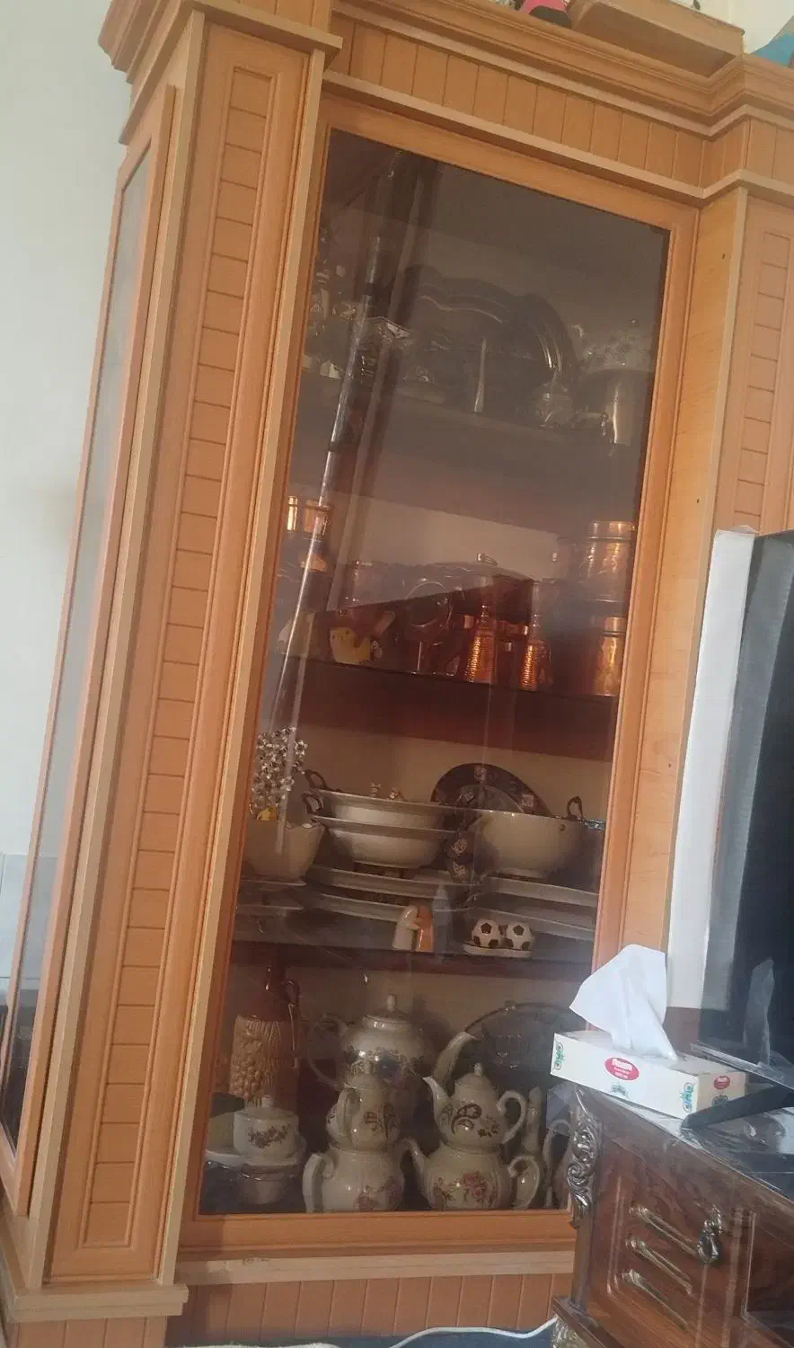 بوفه چوبی|بوفه، ویترین، کنسول|بروجن, |دیوار