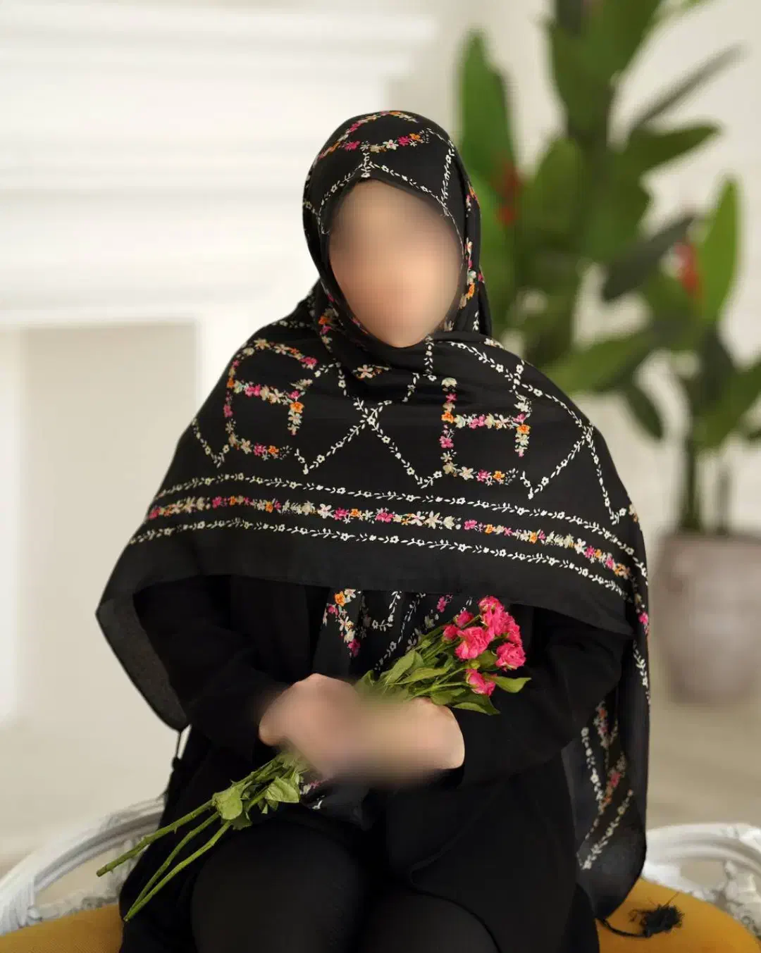 روسری سیااسکارف مجلسی|لباس|اصفهان, دستگرده|دیوار