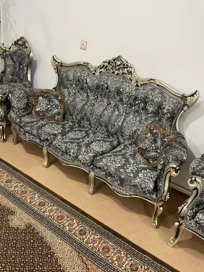 مبل سلطنتی9نفره|مبلمان خانگی و میز عسلی|میاندوآب, |دیوار