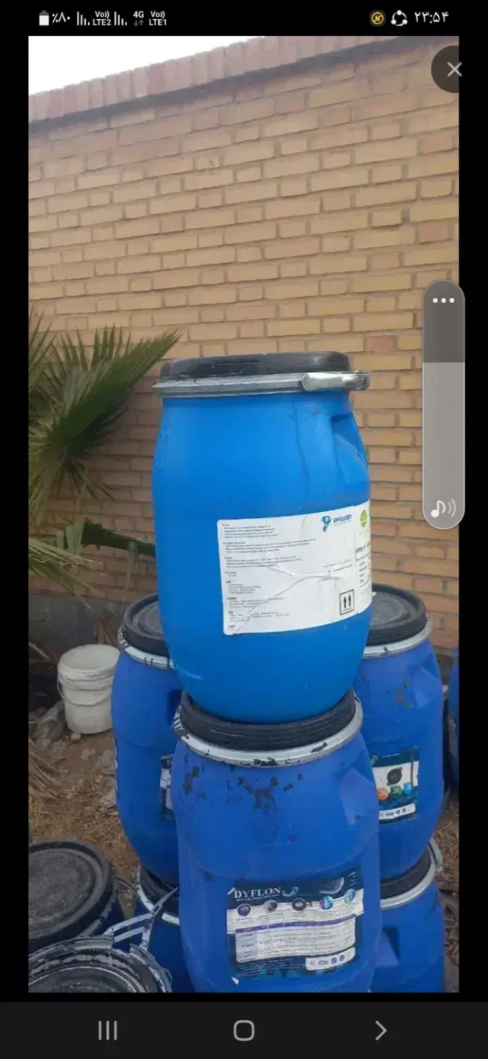 بشکه ۴۰ لیتری|ظروف نگهدارنده، پلاستیکی، یک‌بارمصرف|قیدار, |دیوار