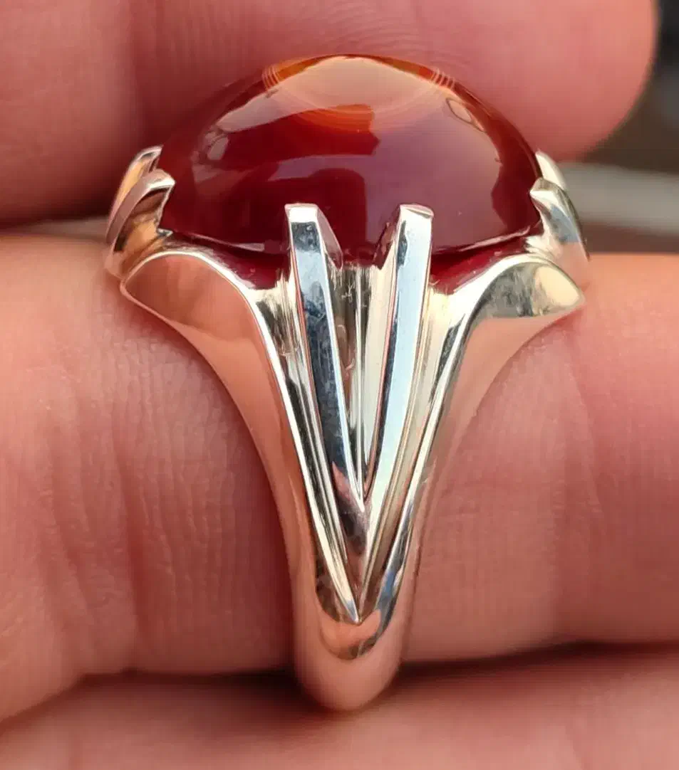 انگشتر نقره دستساز حق وردی باباقوری سرخ|بدلیجات|تهران, نیروی هوایی (پیروزی)|دیوار