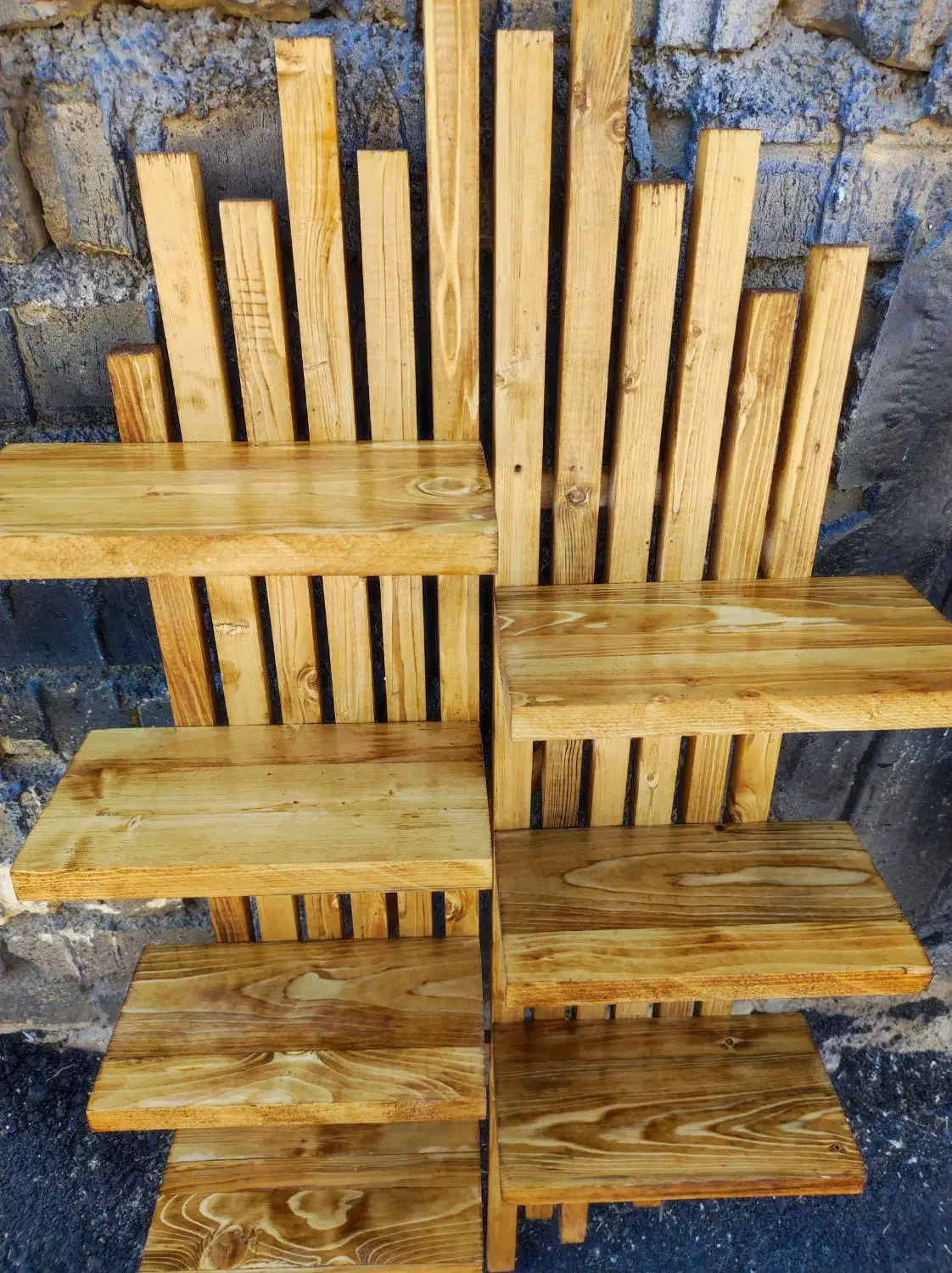 شلف دیواری چوبی|کتابخانه، شلف، قفسه‌های دیواری|نورآباد ممسنی, |دیوار