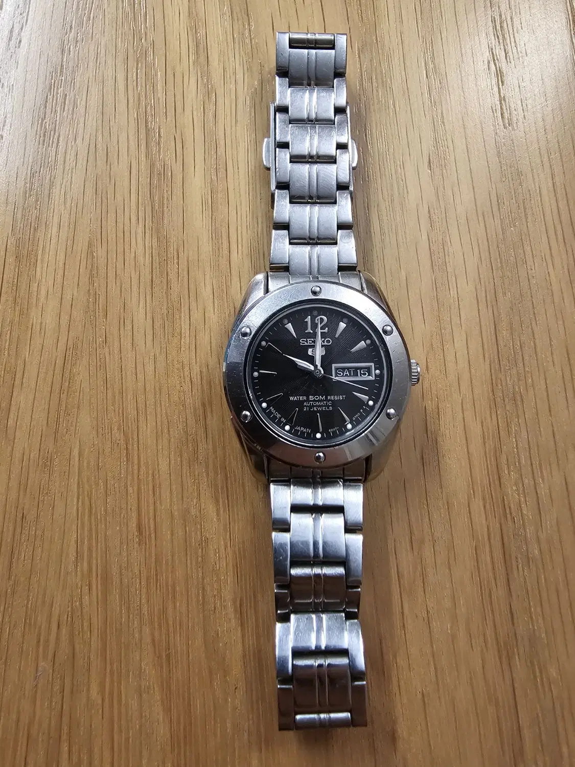 ساعت اتومات سیکو ۵ seiko صفحه مشکی بند استیل زنانه|ساعت|تهران, دانشگاه شریف|دیوار