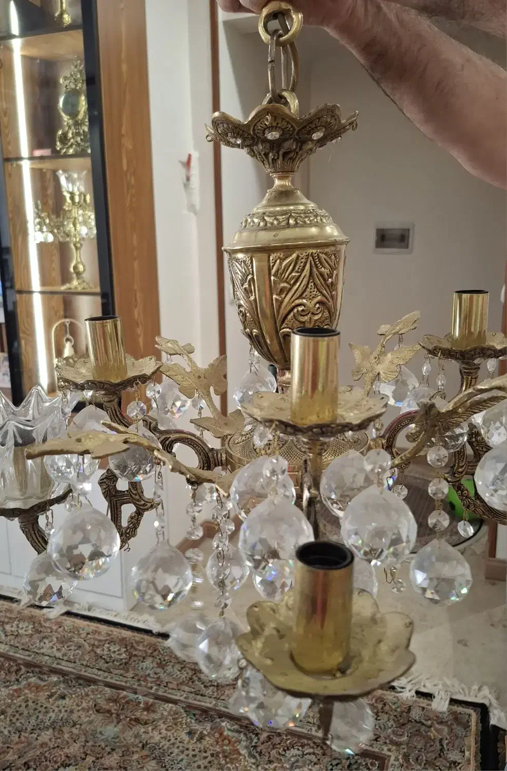 لوستر برنزی|لوستر و چراغ آویز|تهران, نارمک جنوبی|دیوار