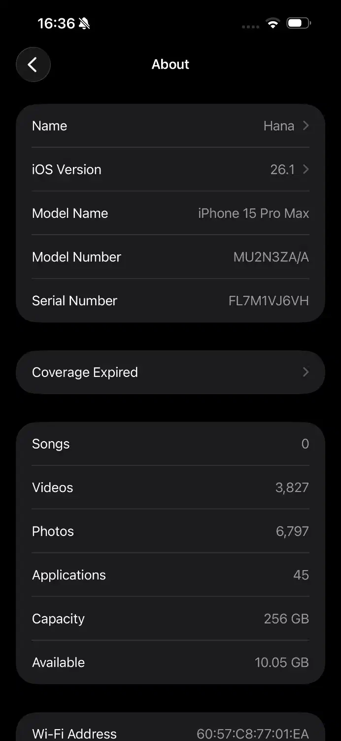 Iphone 15promax za/a 256g black titanium|موبایل|تهران, صادقیه|دیوار