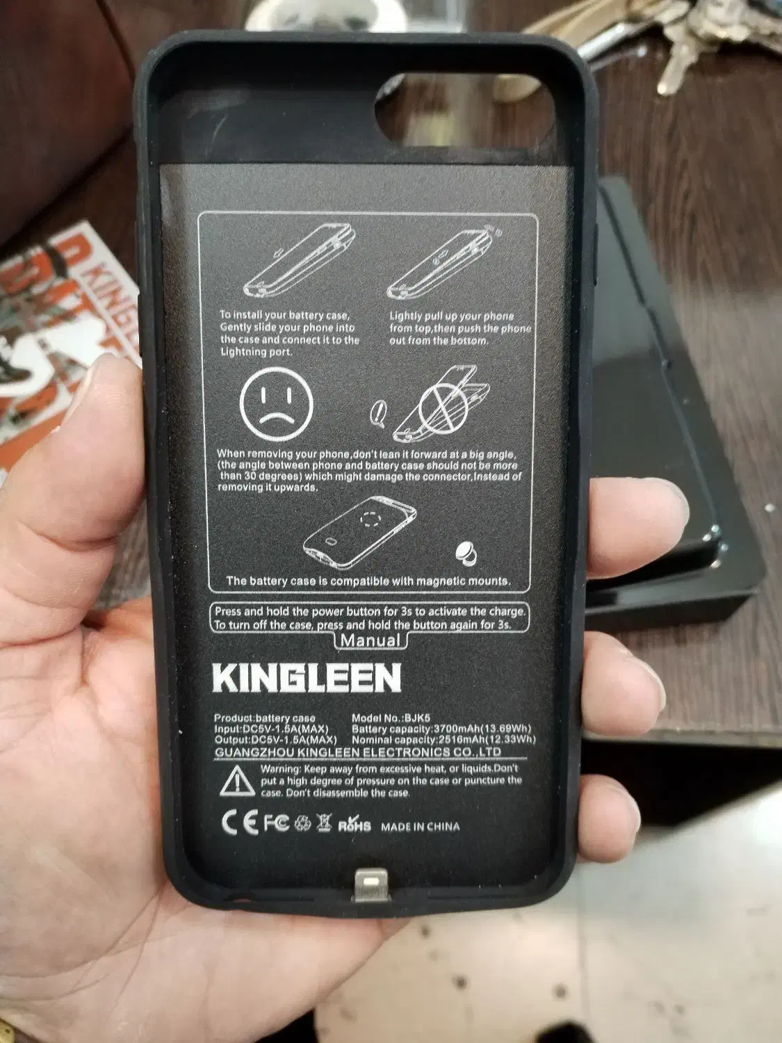 قاب پاور بانک دار سری ایفون های 6.7.8.و پلاس و X|لوازم جانبی موبایل و تبلت|اردبیل, |دیوار