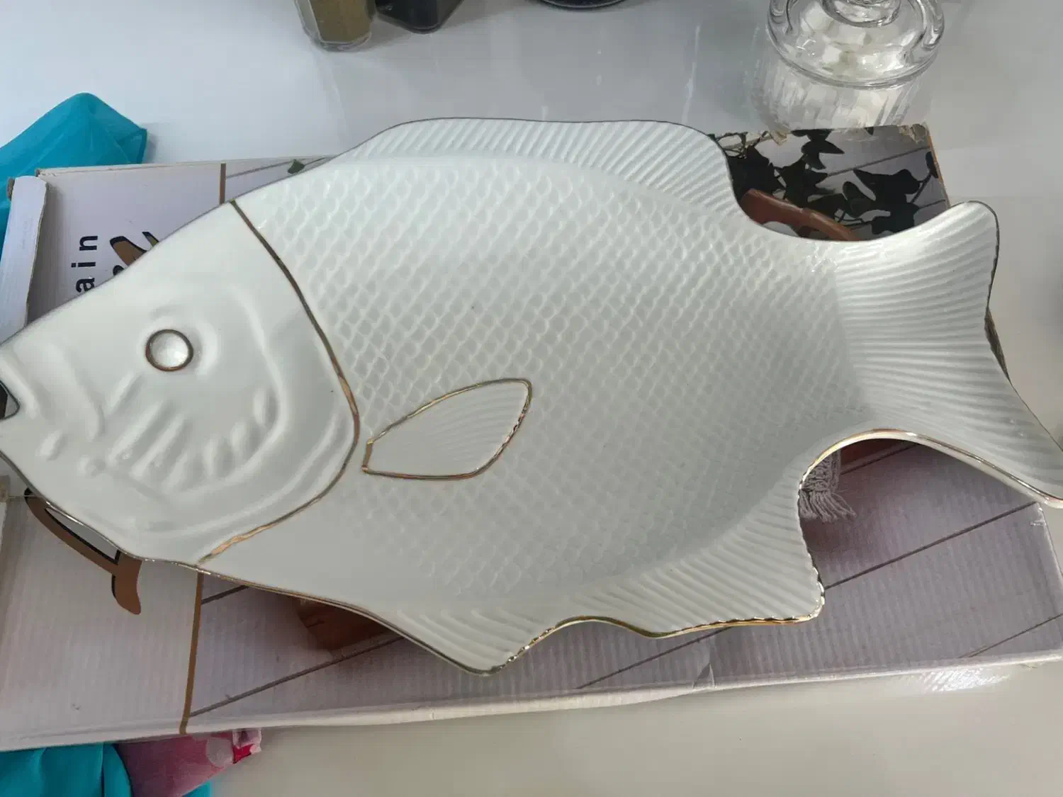 ظرف چینی طرح ماهی|ظروف سرو و پذیرایی|سنندج, |دیوار