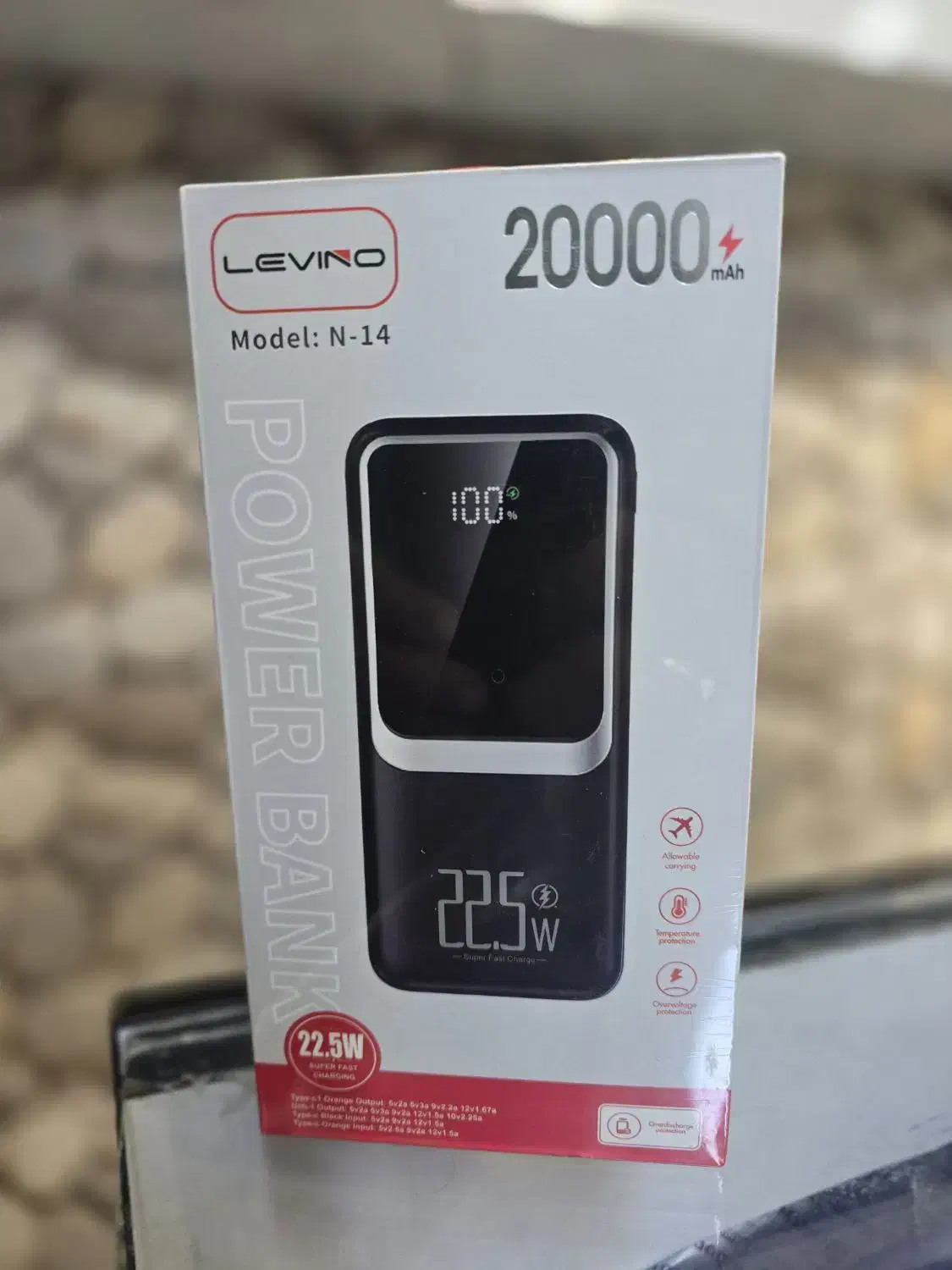 پاوربانک اورجینال لوینو مدل N14 بیست هزار فست|لوازم جانبی موبایل و تبلت|قم, دروازه کاشان|دیوار